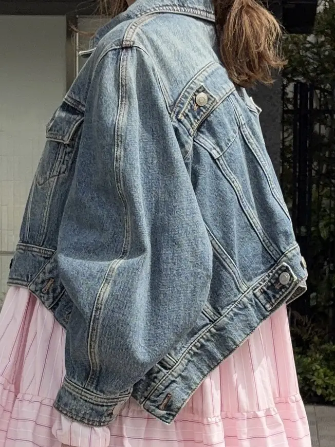 「デニムジャケットxカラーワンピース」大の画像_8