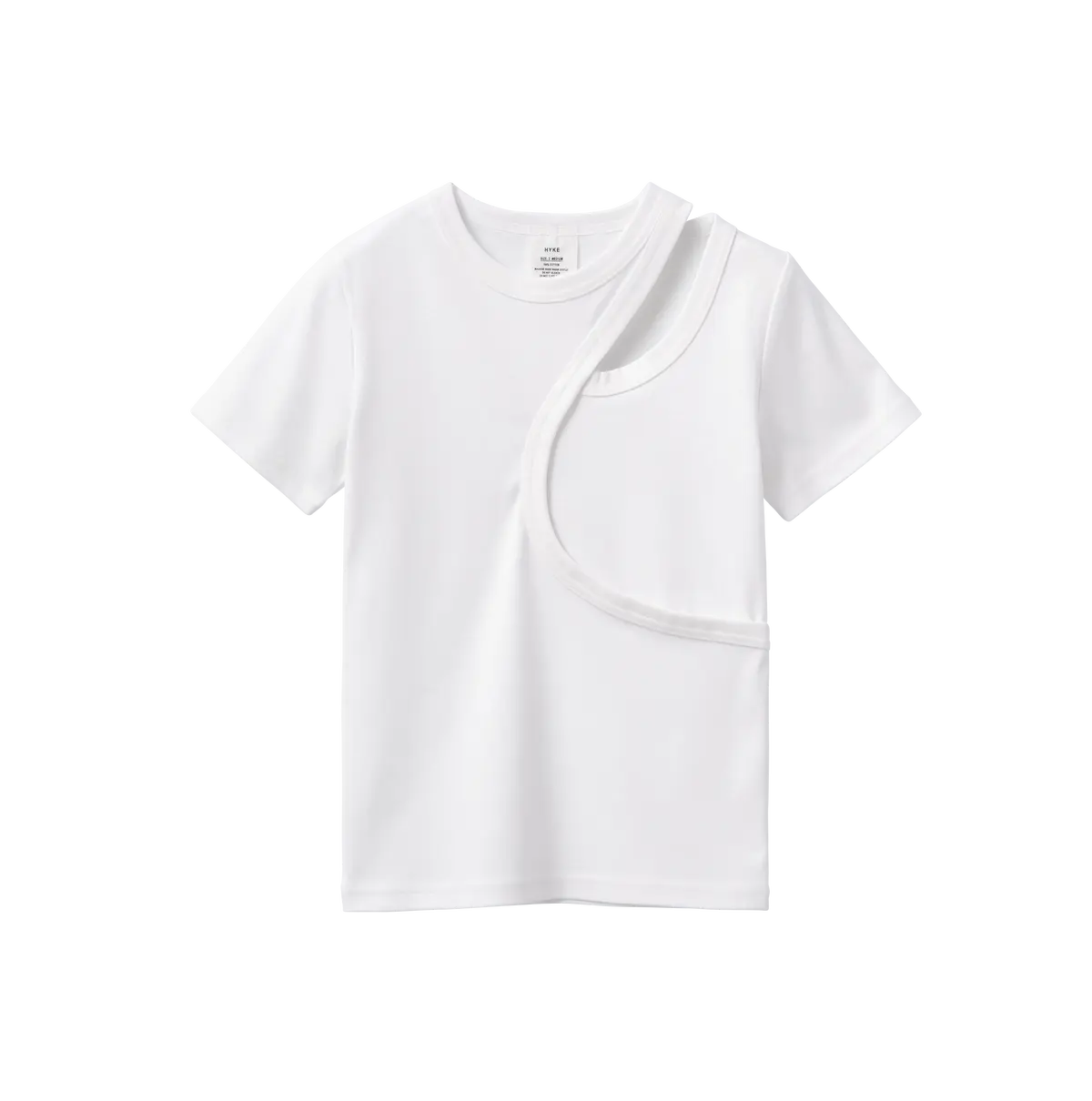 ハイク　Tシャツ レイヤード ショートスリーブT 白