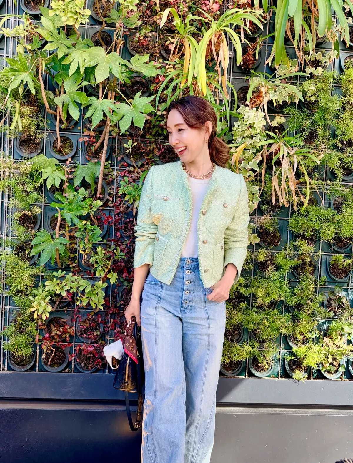 春らしい“デニム×ジャケット”でアラフィの画像_8