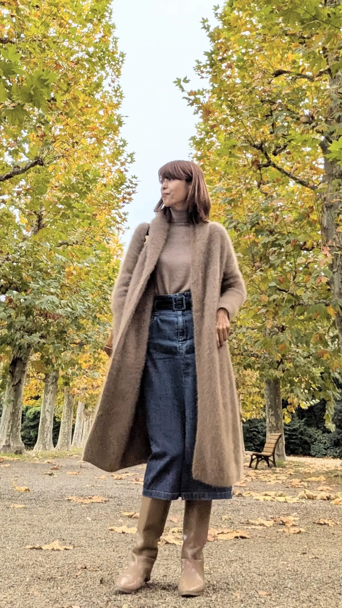 デニムスカートコーデ