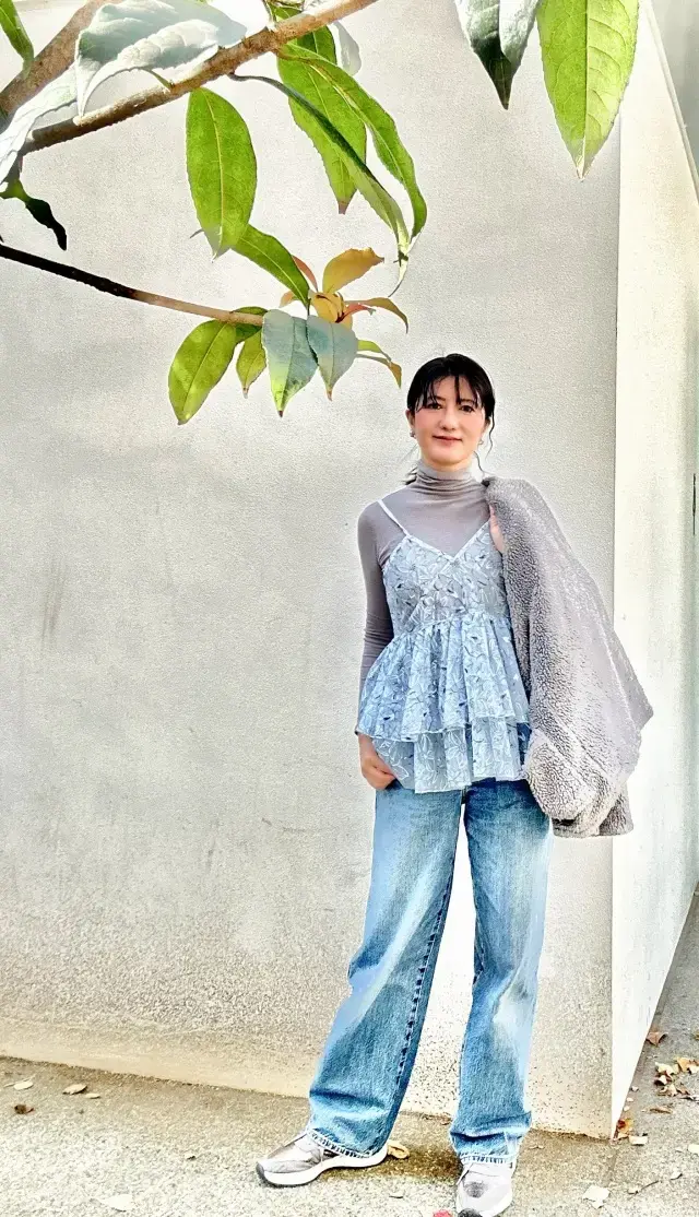 山口理江さん　デニム