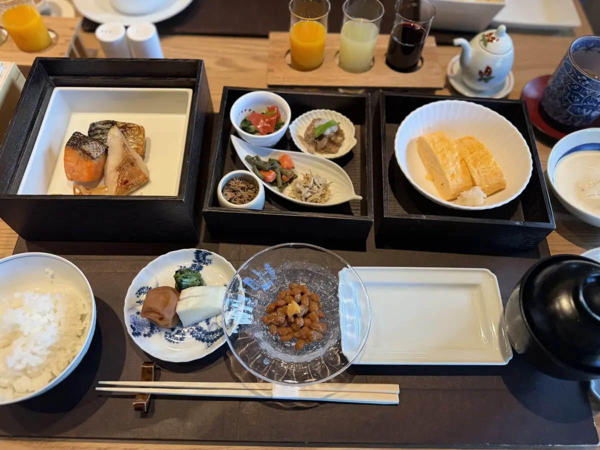 強羅花壇富士の朝食