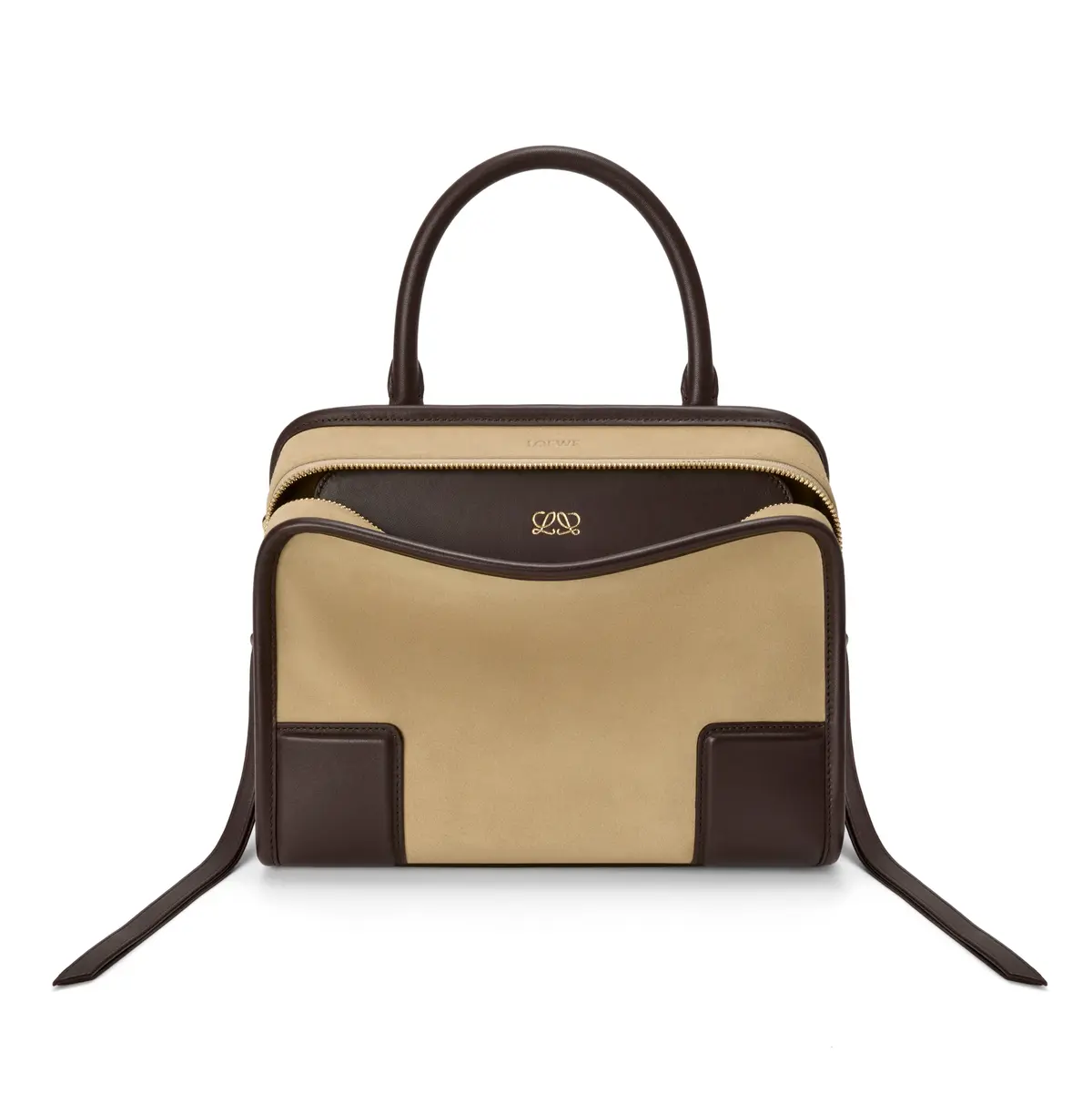 ロエベ バッグ「アマソナ180 スモール」 オロ／ショコラ