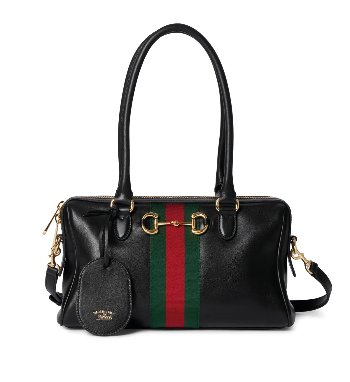 グッチ　斜めがけ黒バッグ