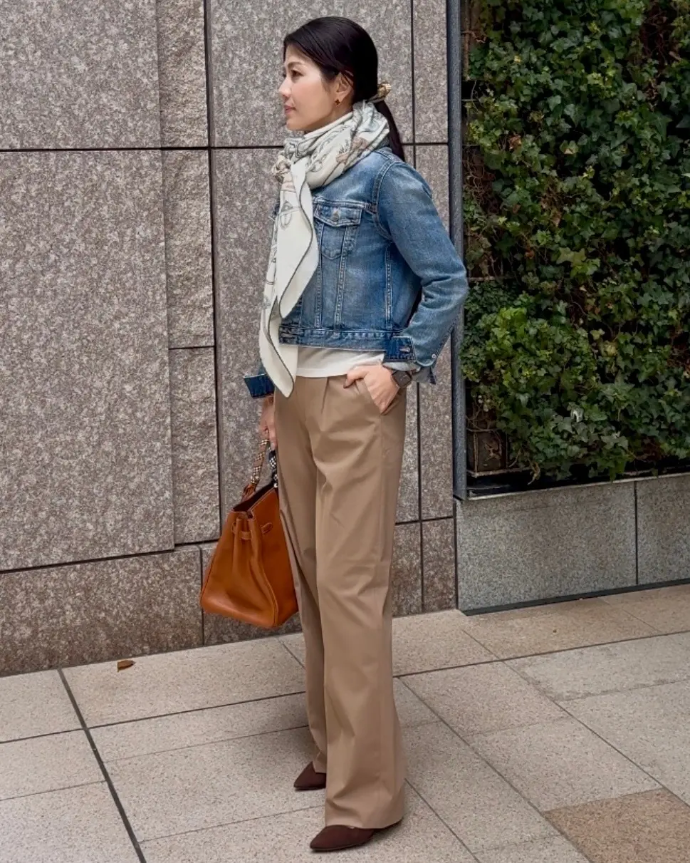 40代【UNIQLO】名品タックワイドパの画像_4