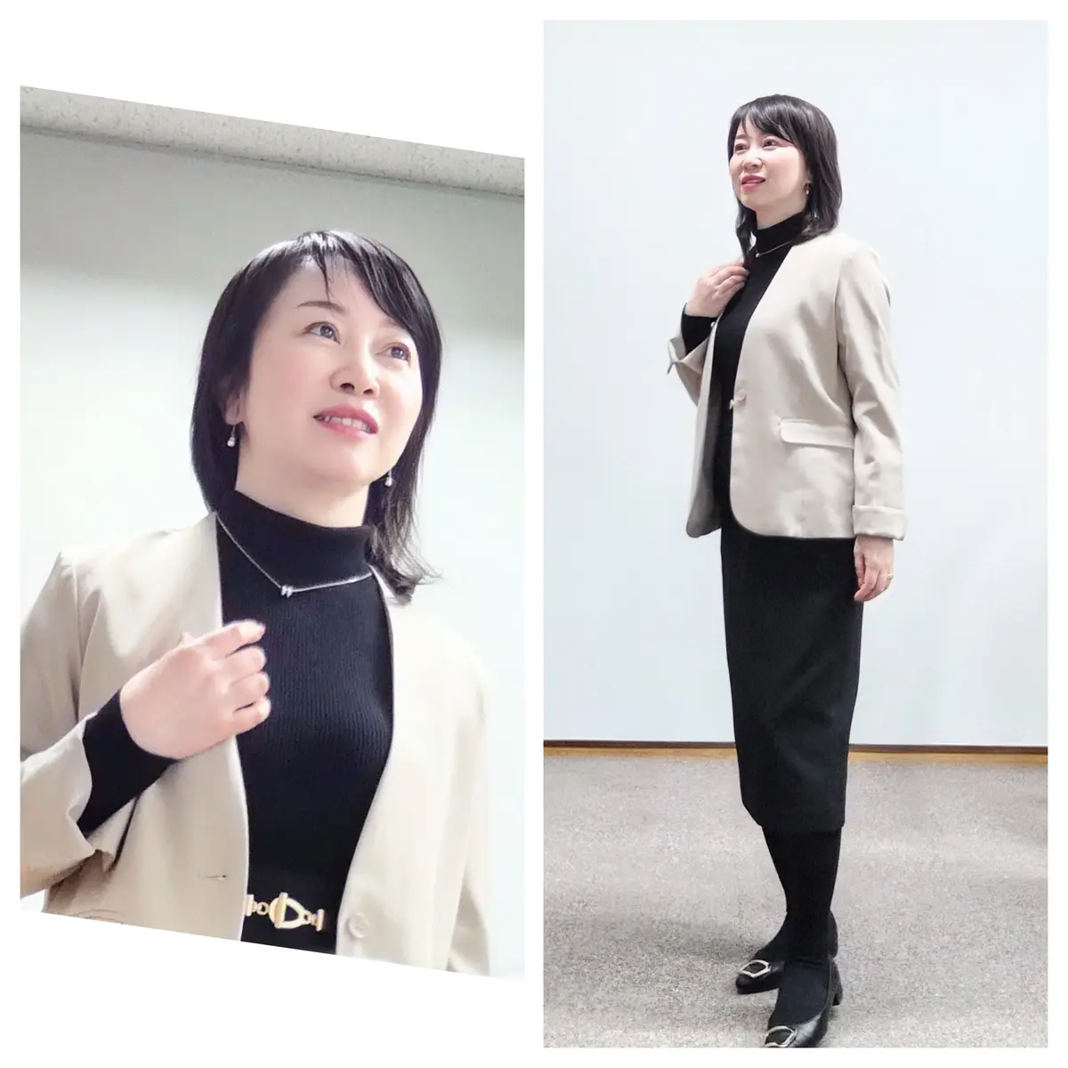 3月初旬。アラフィフ秘書お仕事毎日服の画像_5