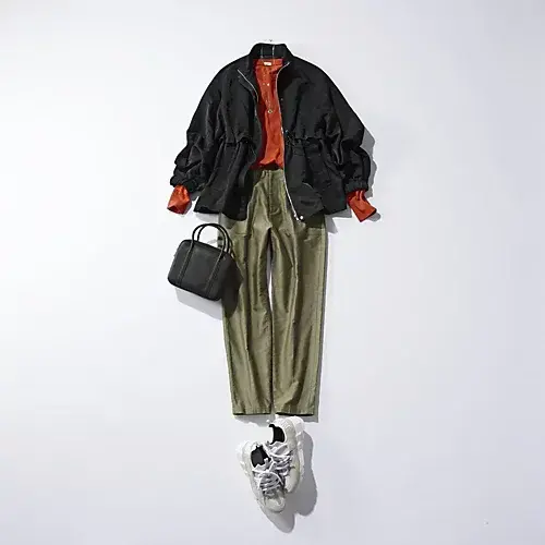 撥水スタンドカラーブルゾン