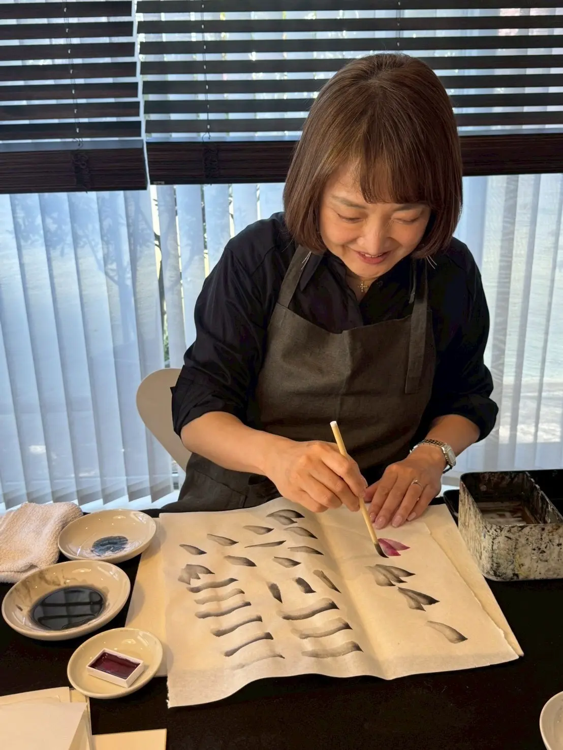 山本侑貴子　水墨画レッスン　梅澤千佳子