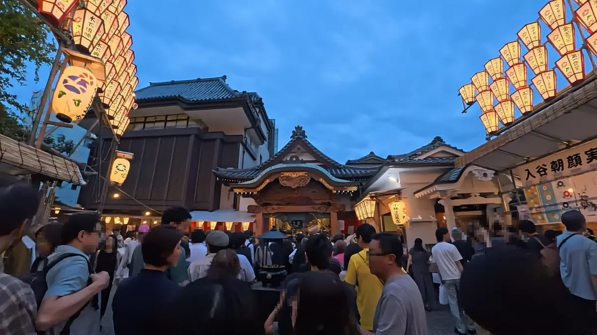 朝顔　朝顔市　入谷　入谷鬼子母神　スカイツリー　夏の風物詩　縁日