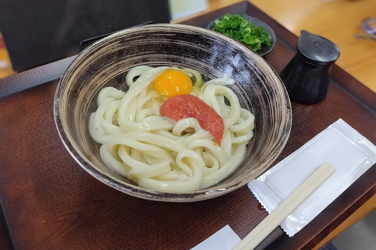 明太釜玉　讃岐うどん