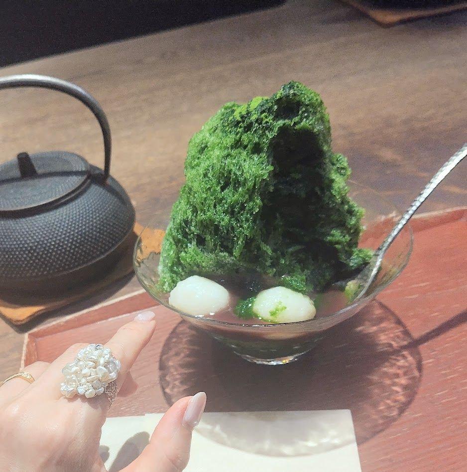たねや茶屋　阪急梅田店　抹茶かき氷