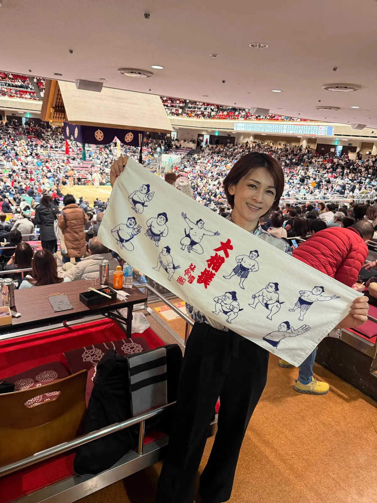 人生初！ZARAのキレイめシャツで大相撲の画像_5