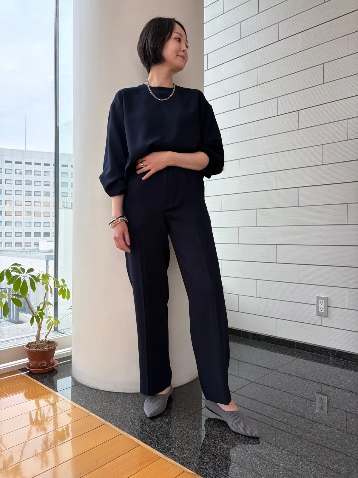 Offen×eclat pointed－SIMPを履いた編集MK