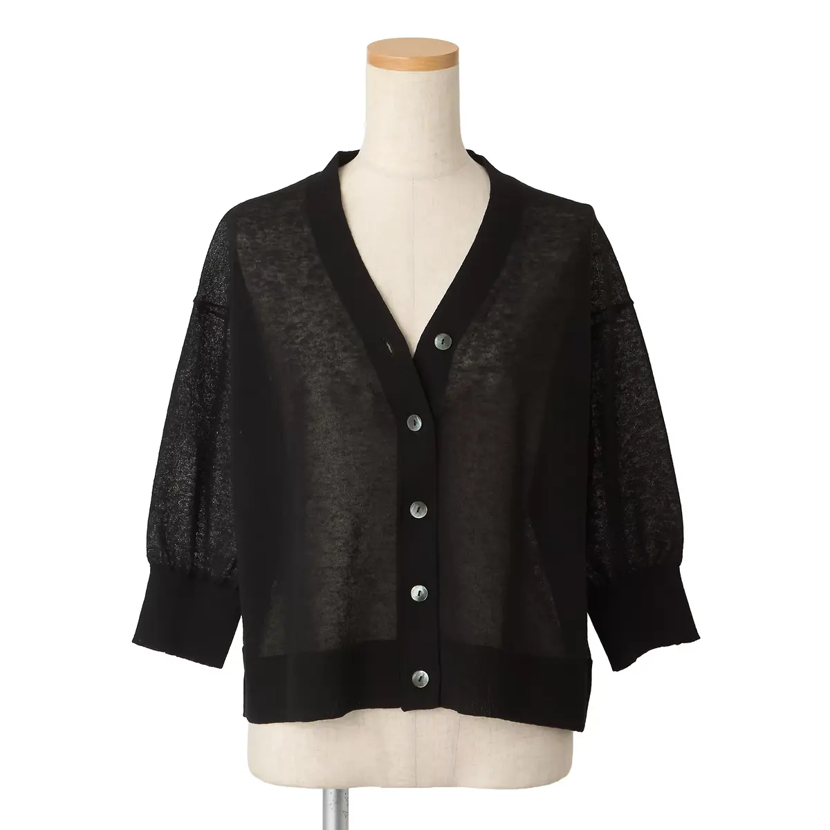 ADAWAS×eclat 【別注】リネン混シアーカーディガン ￥23,100