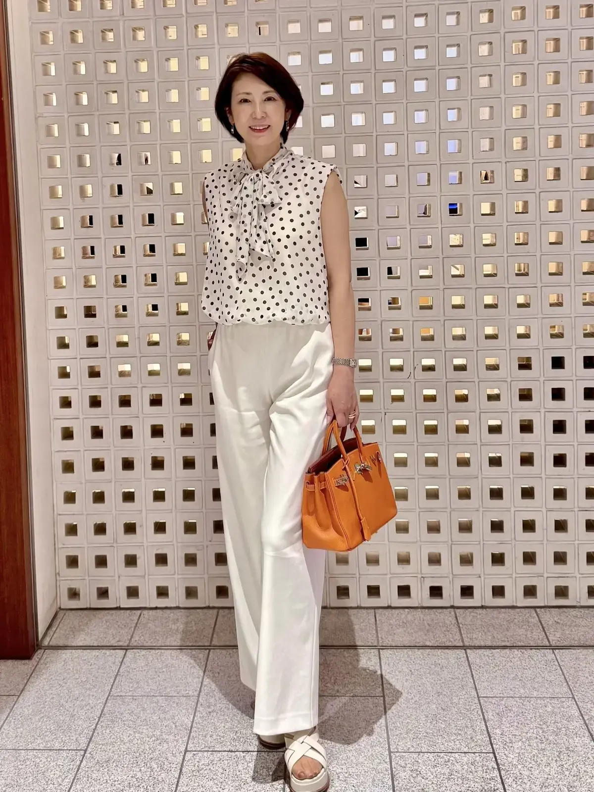 ZARA ドット柄ブラウス