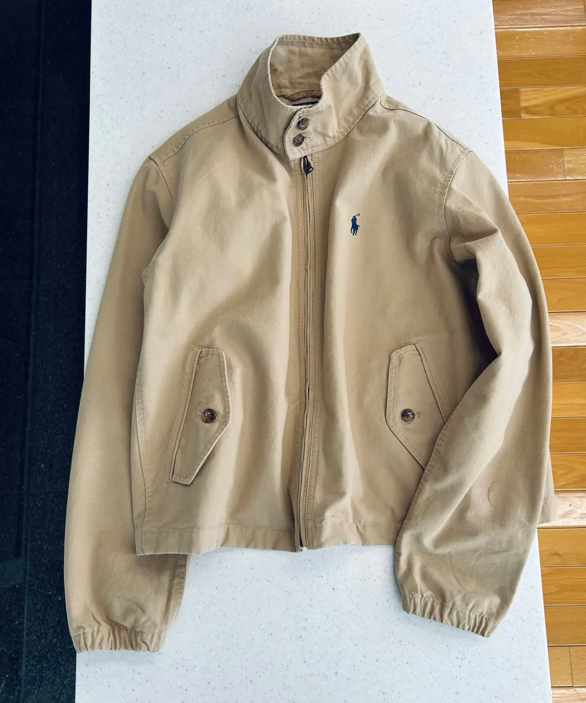 ポロ ラルフ ローレン コットンキャンバスジャケット　ヴィンテージカーキ