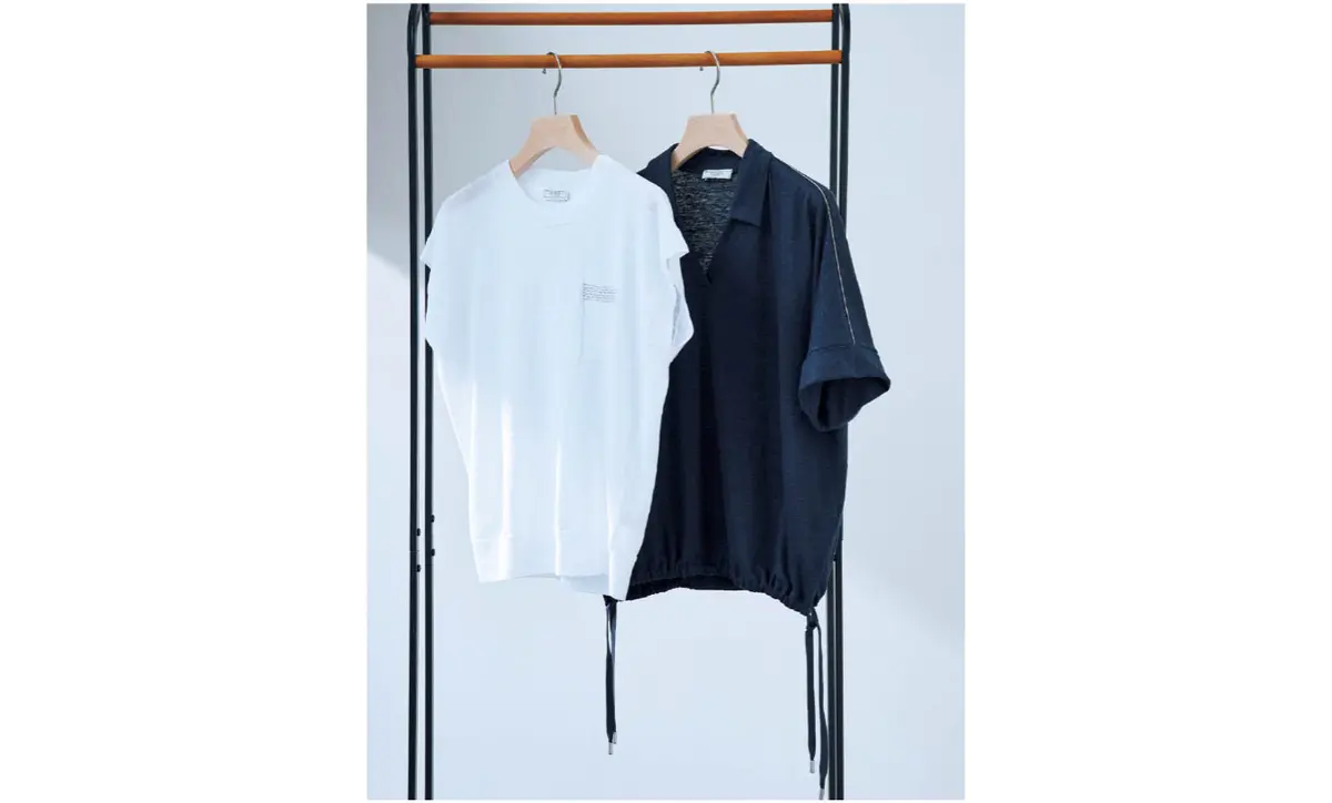 トップス（右から）￥126,500・￥105,600／ウールン商会（ペセリコ）