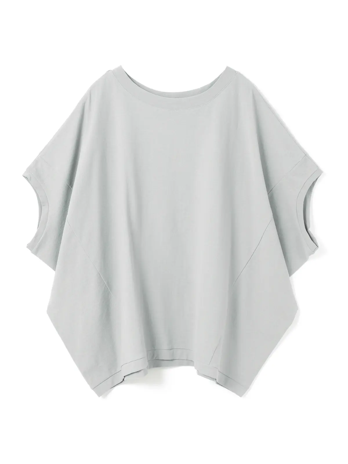 ミズイロインド　Tシャツ　ライトグレー　コクーンワイドプルオーバー