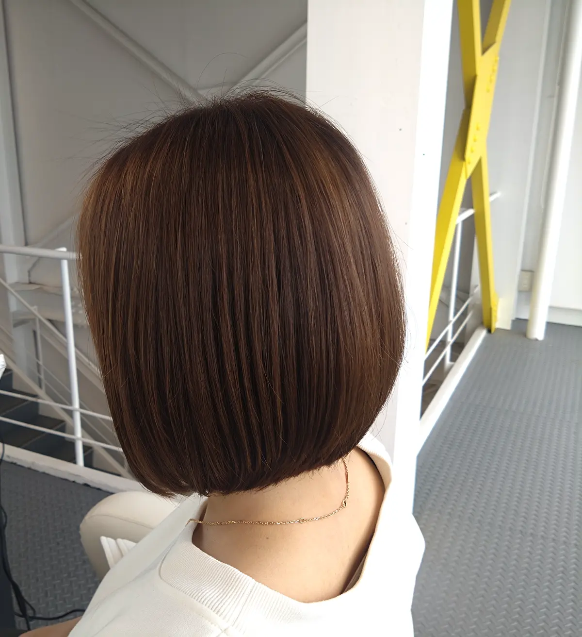 春ヘアにチェンジ。前下がりボブで軽やかにの画像_1