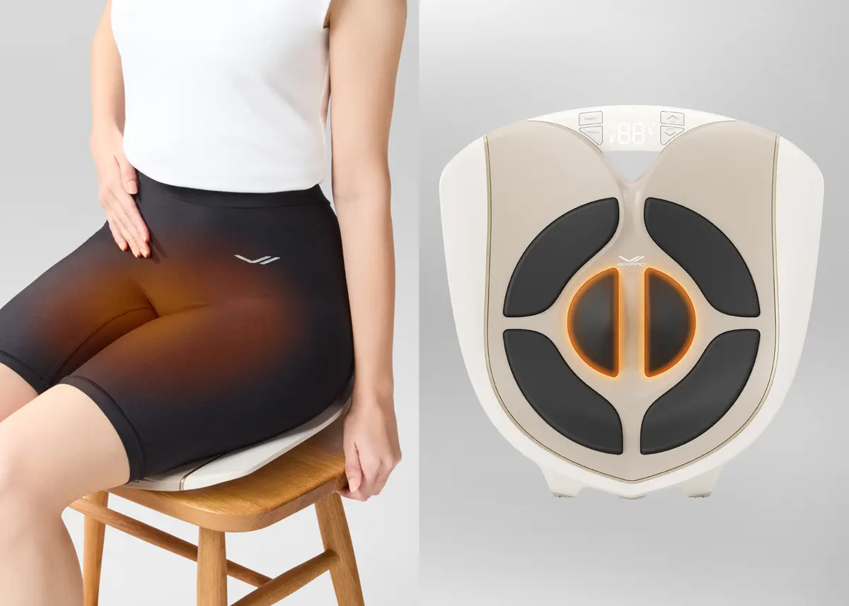 尿もれ対策にSIXPAD Perine Fit（シックスパッド ペリネフィット）で“ながら骨盤底筋トレーニング”　ヒーター機能の解説画像