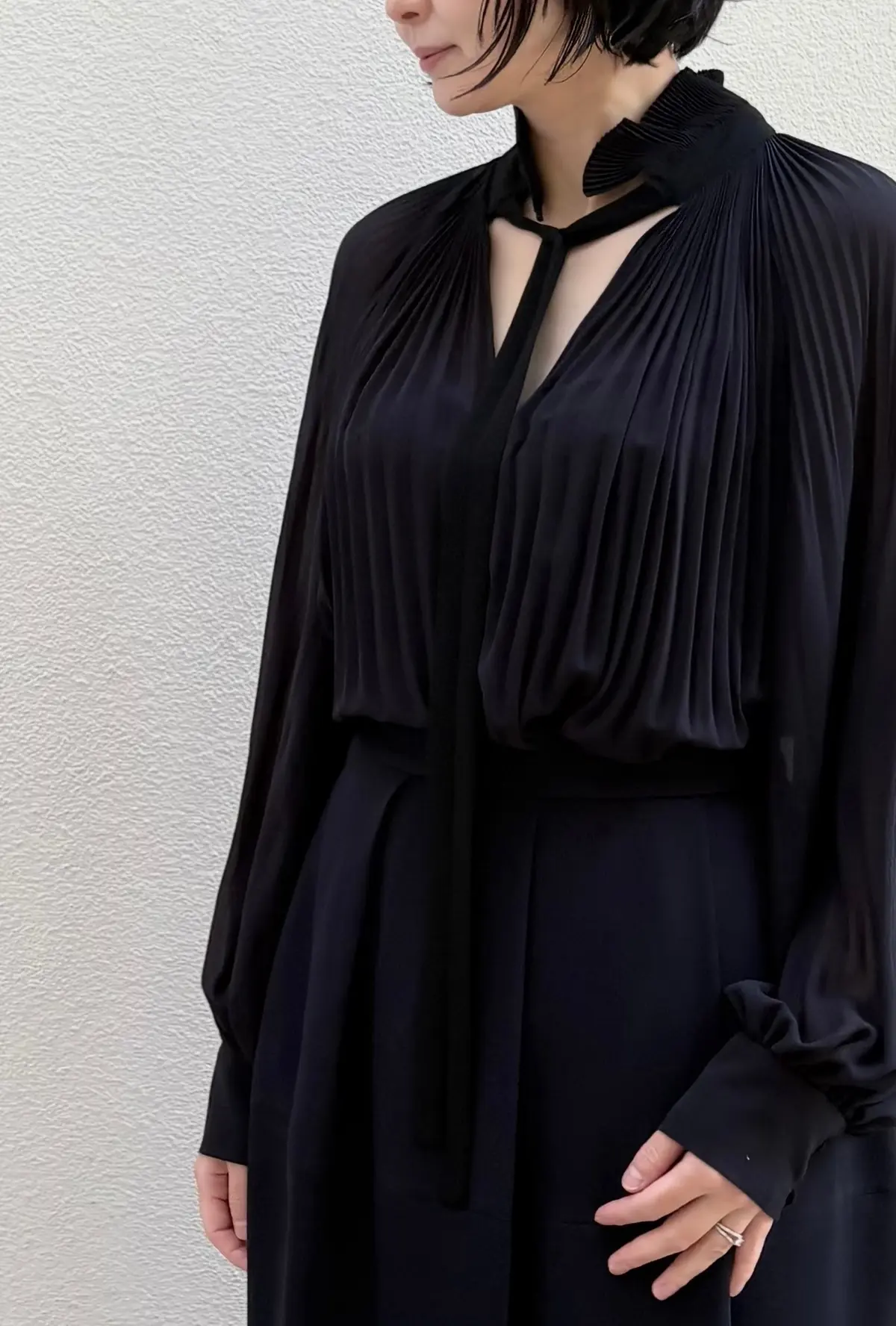 リュンヌのブラウス着用写真