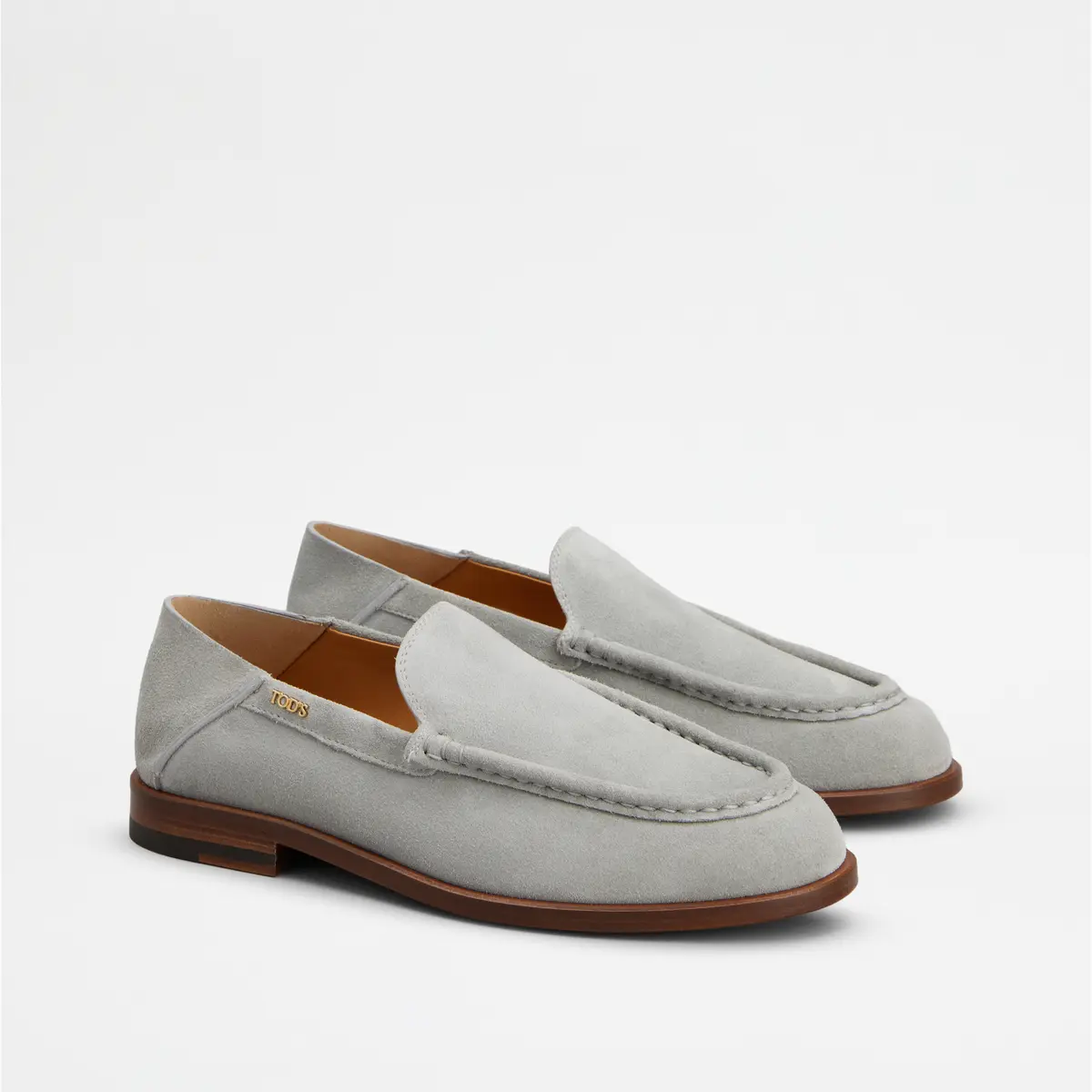 トッズ ローファー　グレー