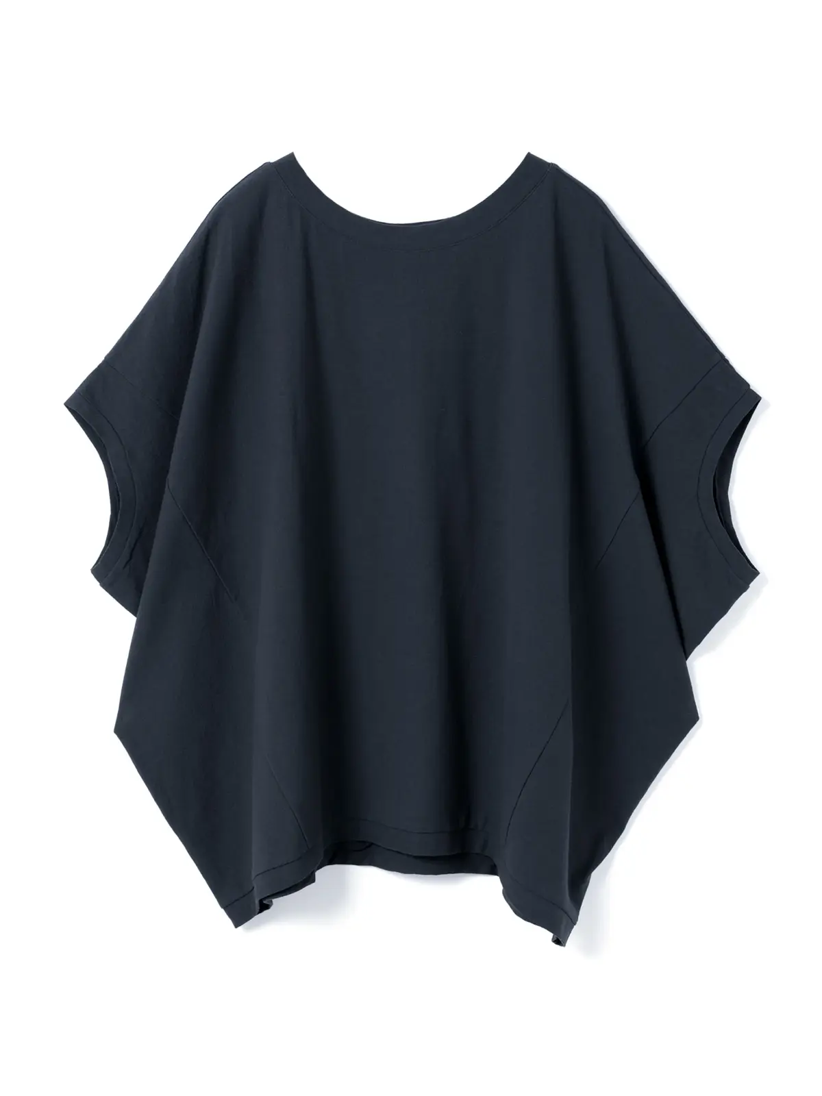 ミズイロインド　Tシャツ ネイビー　コクーンワイドプルオーバー