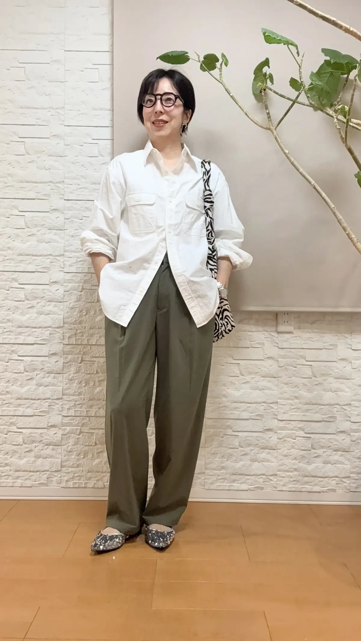50代GUメンズシャツ＆しまむらブレスレの画像_1