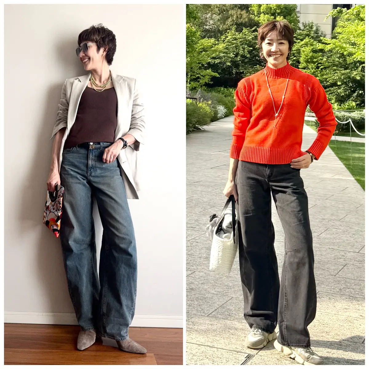 トレンドデニム【GU バレルレッグジーンの画像_8