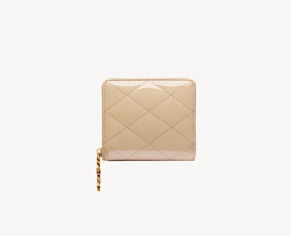 財布　サンローラン　カサンドラビジュー　クリアベージュ