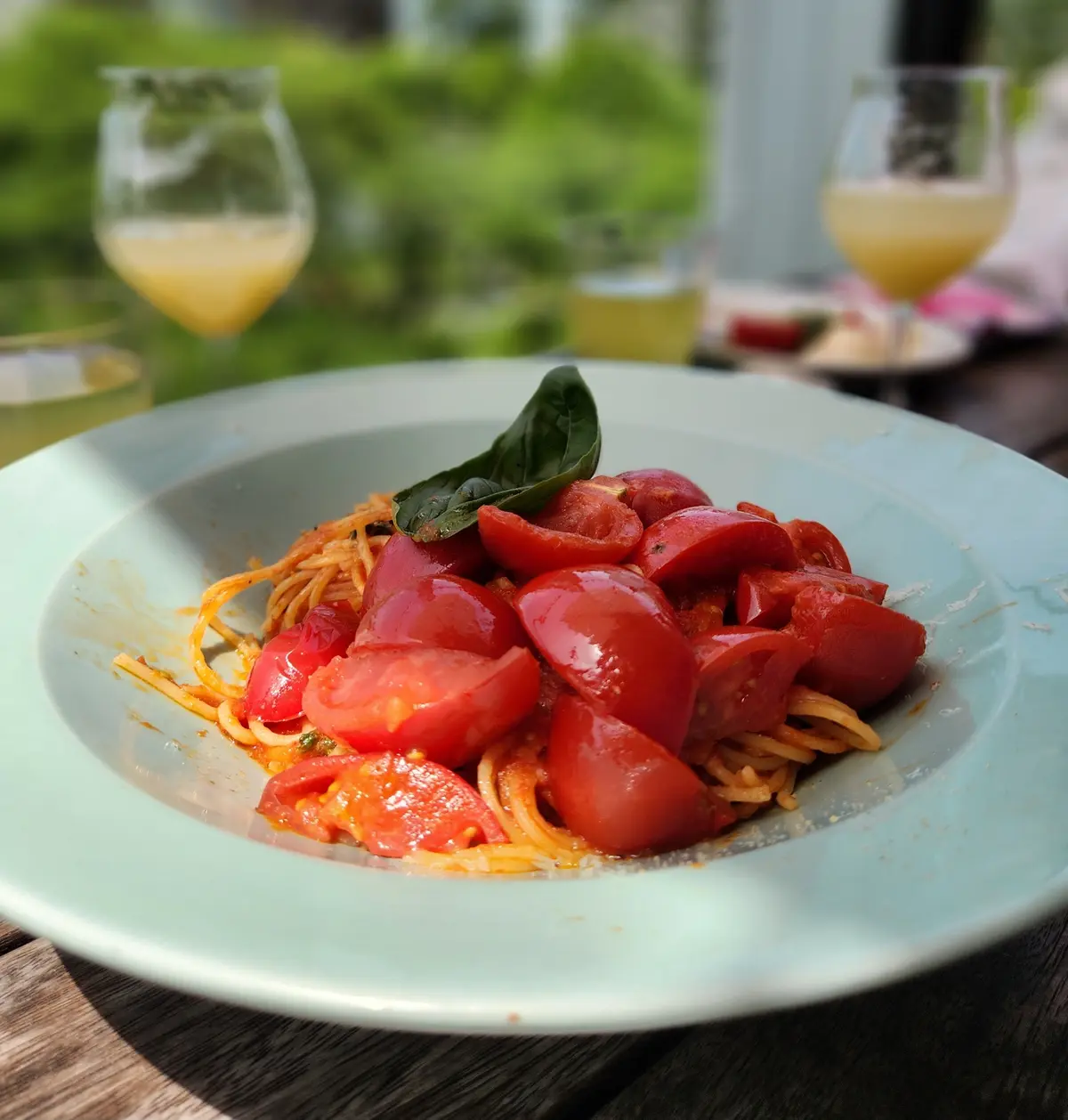 日本のトマトが美味しいから！スパゲッティ