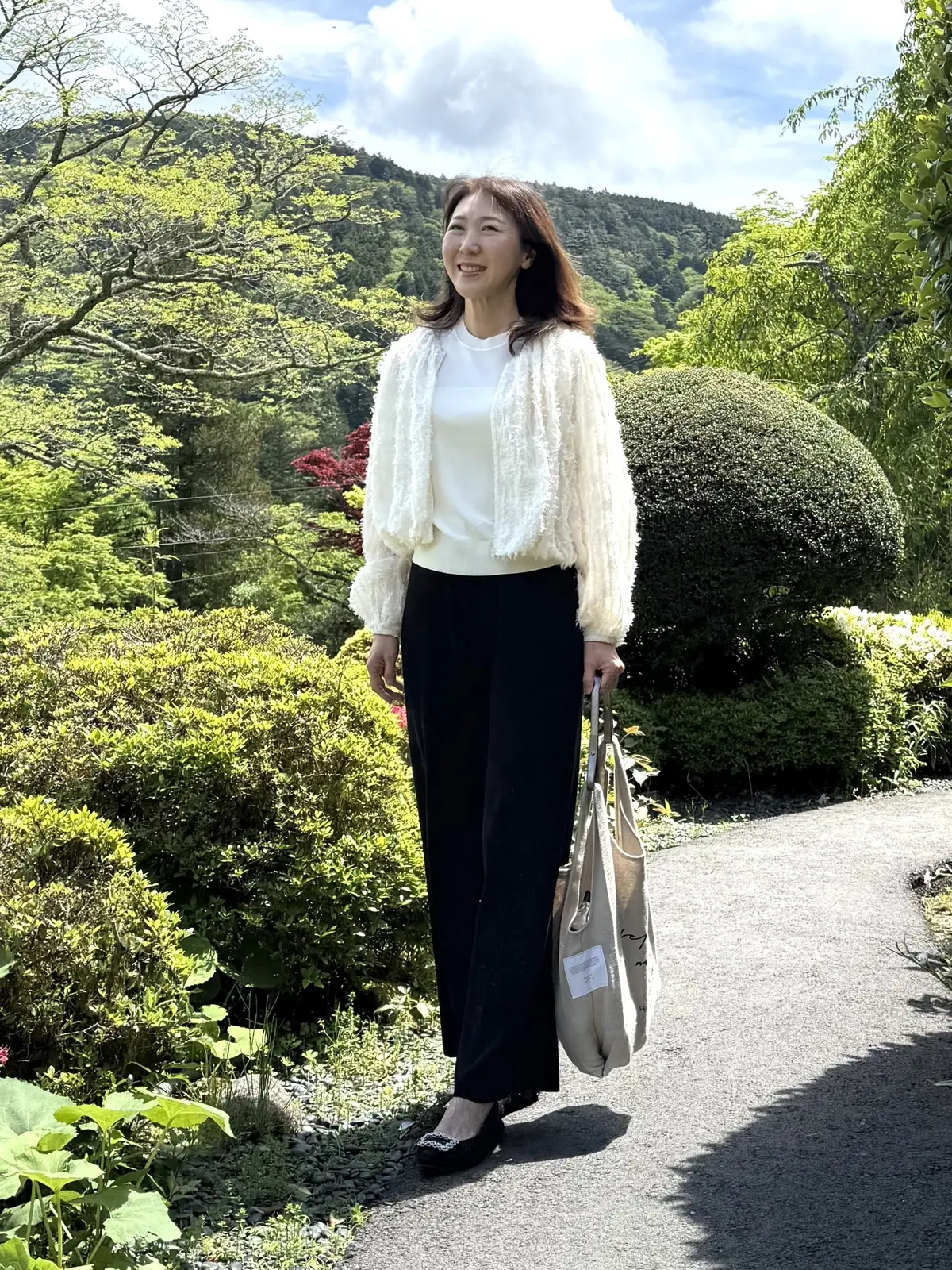白黒コーデ