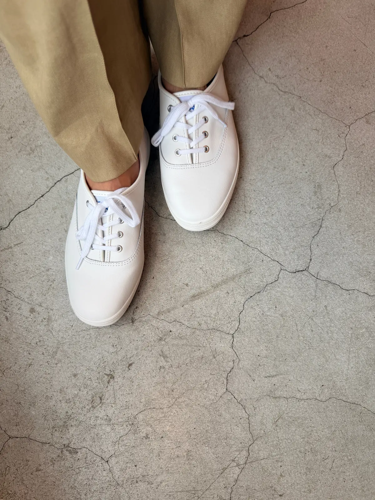 Ked’s　チャンピオン レザーホワイト WH45750　白スニーカー