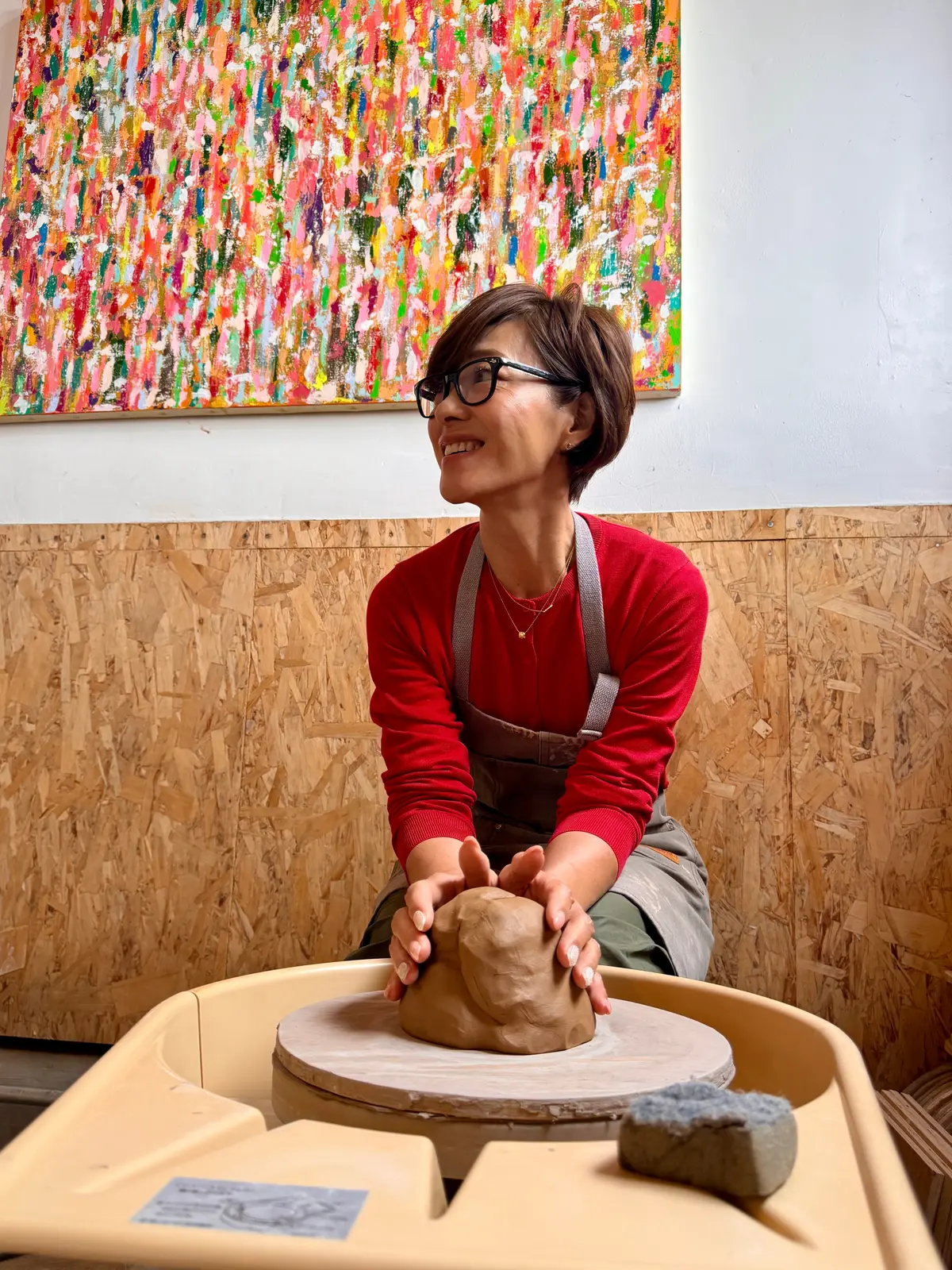 ユニクロの赤カーディガンでアクティブに！の画像_7