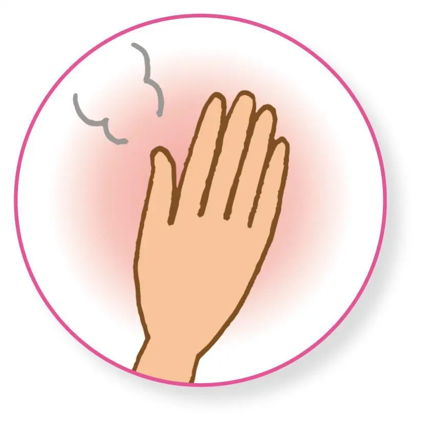 OurAge×Webエクラ　●手のひらで温める