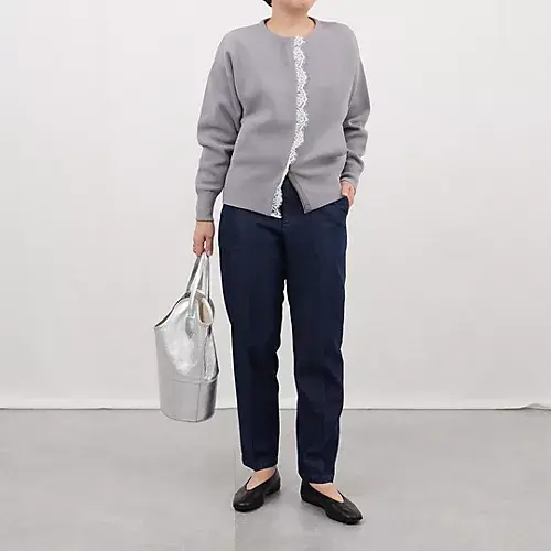 E by eclat Room no.8 for E by eclat 前立てレースブルゾン ￥28,600