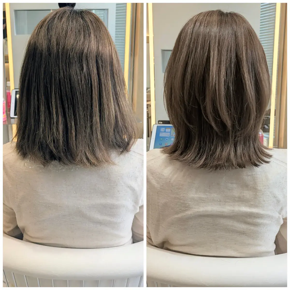 春に華やか♡レイヤーボブにしました〜♪