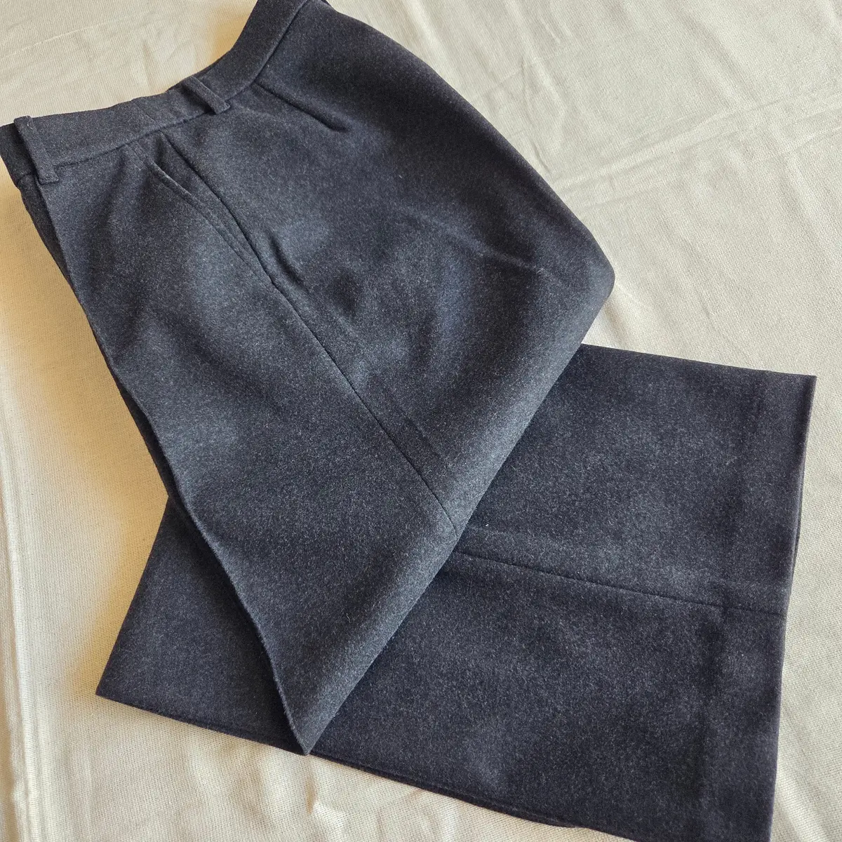 ユニクロ ブラッシュドジャージーワイドパンツ