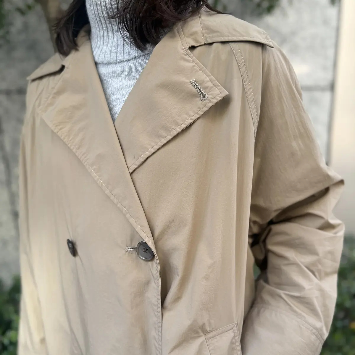 TICCA×eclat ナイロンテントトレンチコート ￥64,900