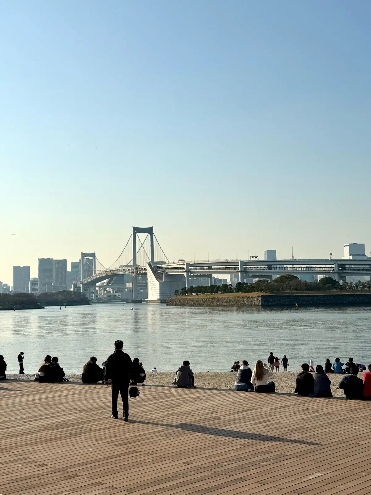 お台場海浜公園　レインボーブリッジ