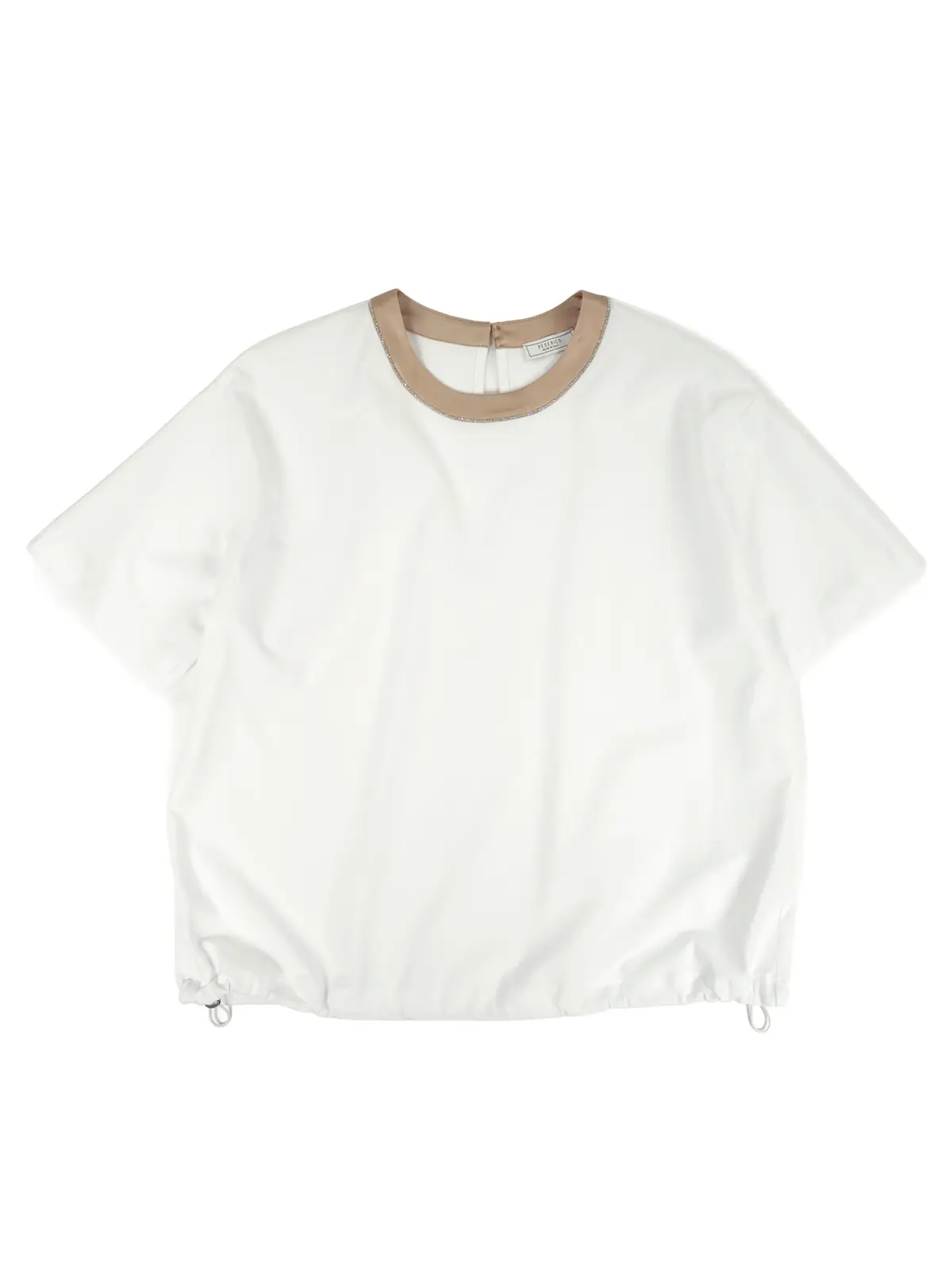 ペセリコ　Tシャツ　白　クルーネック
