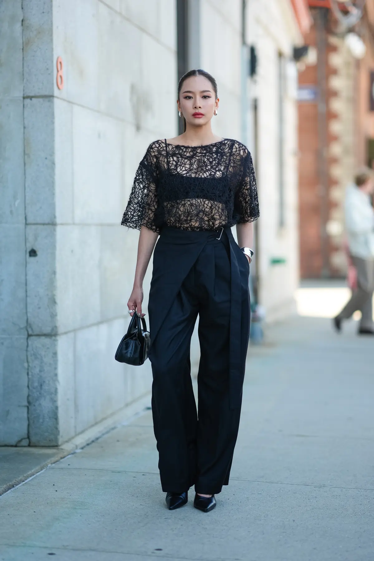 シアートップス　海外ファッションSNAP　コーデ