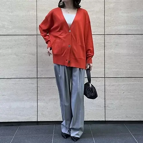 CINOH×eclat 【宮崎桃代さん別注】タックパンツ