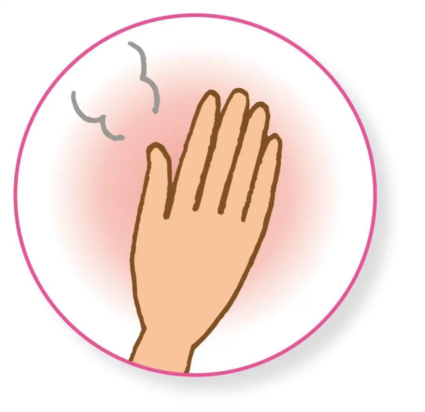 OurAge×Webエクラ　●手のひらで温める