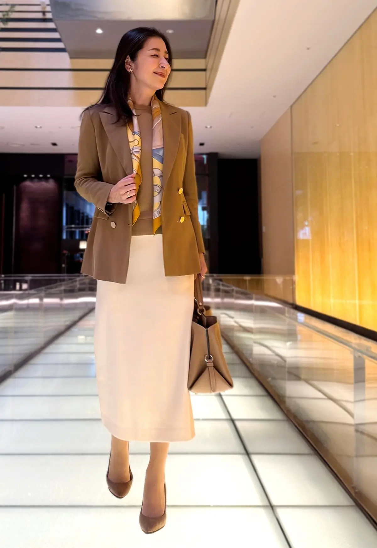 エクラ 華組　松ヶ崎由紀子さん　お仕事コーデ　ジャケットコーデ　きれいめコーデ