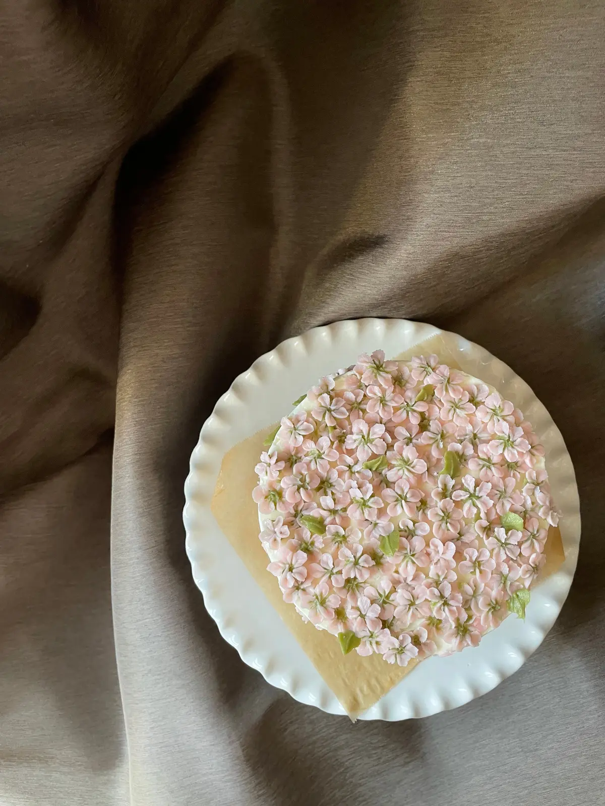 桜の季節到来🌸桜モチーフのケーキを作っての画像_3