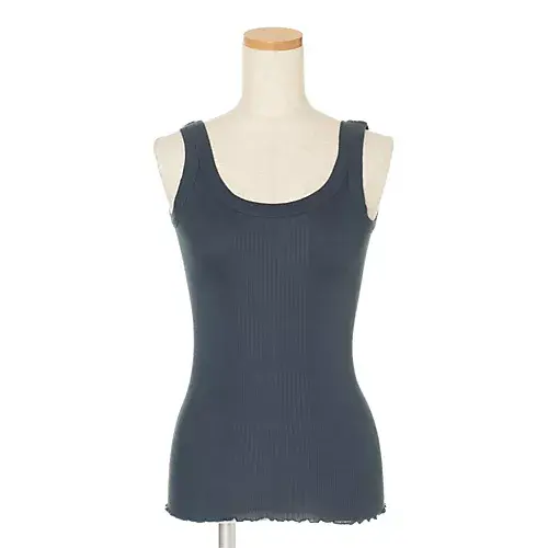 DRESS HERSELF シルクリブタンクトップ ￥7,480