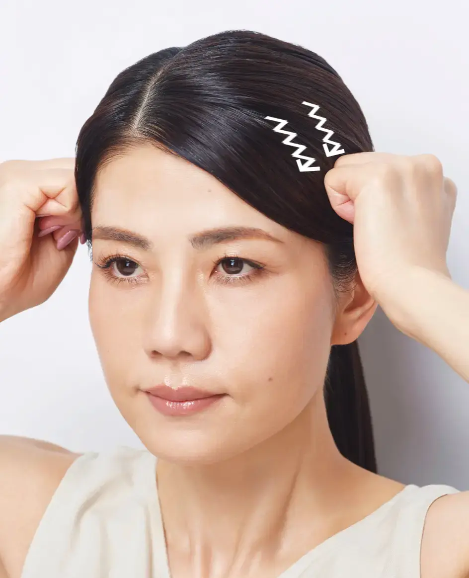 毎日5分でたるみを改善！ 側頭部の「頭皮ほぐし」マッサージのやり方 【“夏だるみ”引き上げ大作戦】