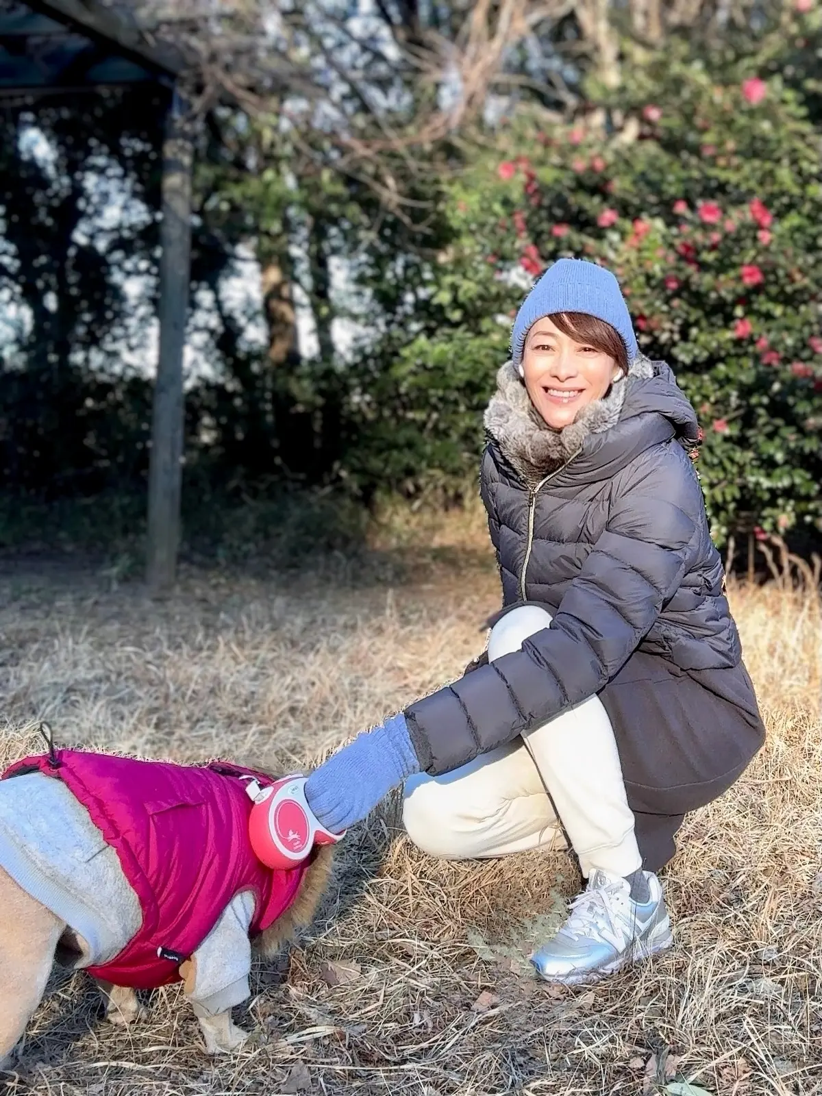 ユニクロのカシミヤ小物が主役！冬のお散歩の画像_1