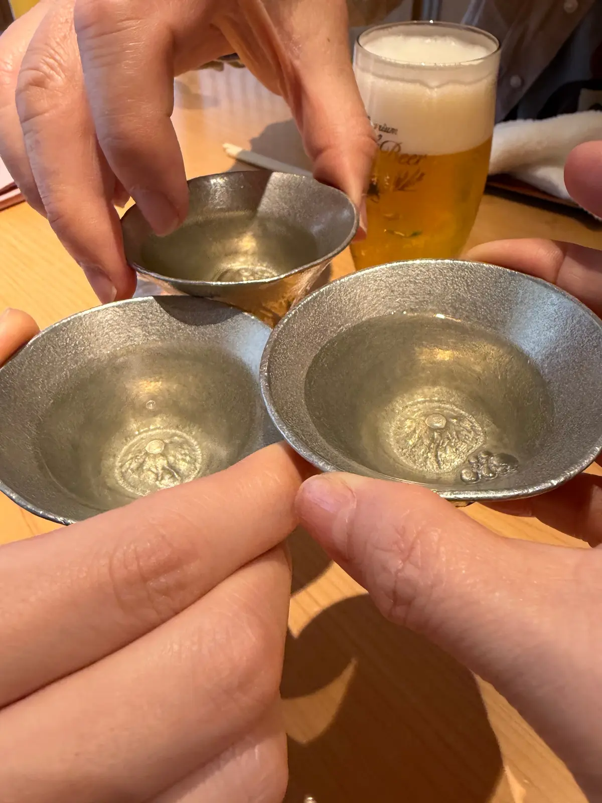 日本酒で乾杯